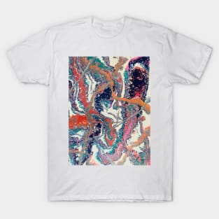 Colorful cellular pouring T-Shirt